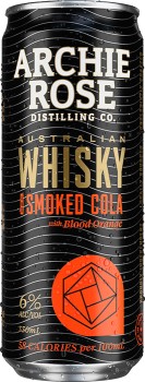 Archie+Rose+Double+Malt+Whisky+with+Smoked+Cola+%26amp%3B+Blood+Orange+Cans+330mL