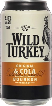 Wild+Turkey+And+Cola+Can+10+x+375mL