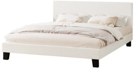 Demetrius+Queen+Boucle+Bed+in+White