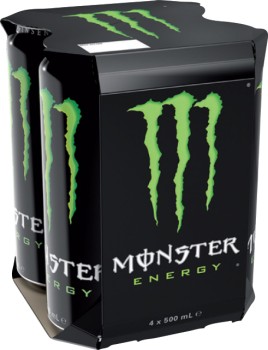 Monster+Energy+Drink+4x500mL+Selected+Varieties