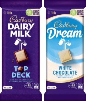 Cadbury+Chocolate+Block+150-190g+Selected+Varieties