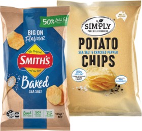 Sunbites+Grain+Waves+Chips+170g%2C+Simply+Chip+120g%2C+Smith%26rsquo%3Bs+Baked+Chips+or+Popcorners+130g+Selected+Varieties