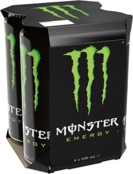 Monster+Energy+Drink+4x500mL+Selected+Varieties