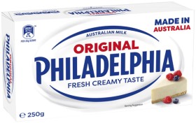 Philadelphia+Fresh+Cream+Cheese+Block+250g+Selected+Varieties