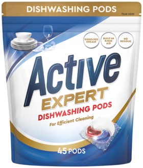 NEW+Active+Extra+Dishwashing+Pods+45+Pack