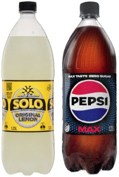 Pepsi+or+Solo+1.25+Litre+Selected+Varieties