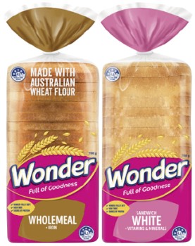 Wonder+White+or+Wholemeal+Bread+680-700g+Selected+Varieties