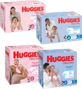 Huggies+Ultra+Dry+Jumbo+Nappies+60+Pack-108+Pack