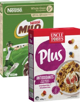 Nestl%26eacute%3B+Milo+Cereal+350g+or+Uncle+Tobys+Plus+410g-435g