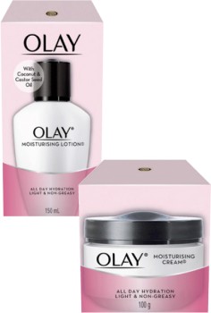 Olay+Moisturising+Cream+100g+or+Lotion+150mL