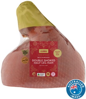 Coles+Beechwood+Double+Smoked+Half+Leg+Ham