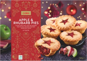 Coles+Christmas+Apple+%26amp%3B+Rhubarb+Pies+6+Pack+360g