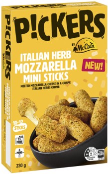 Pickers+Mini+Italian+Herb+Mozzarella+Sticks+230g