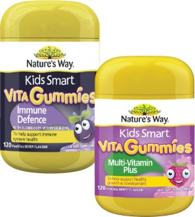 Nature%26%23039%3Bs+Way+Kids+Smart+Vita+Gummies+Multi-Vitamin+Plus+or+Immune+Defence+120+Pack%5E%5E