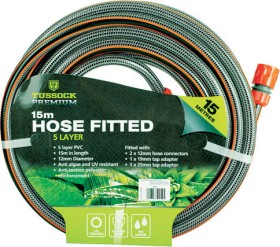 15+Metre+Premium+Garden+Hose+with+Connections+5+Layer