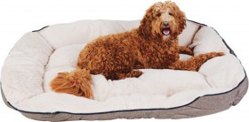 Marvin+Mega+Dog+Bed+Brown+or+Dark+Grey+Non+Slip+Base+126x100x25cm