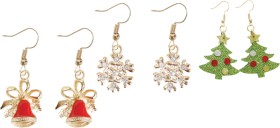 Christmas+Earrings+Dangly+2pk