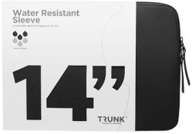 Trunk-14-Waterproof-Laptop-Sleeve-Black on sale