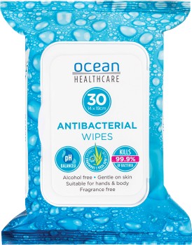 Ocean+Healthcare+Antibacterial+Wipes+30+Pack%2A