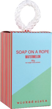 Wicked-Sista-Colour-Block-Soap-on-a-Rope-180g-Watermelon on sale