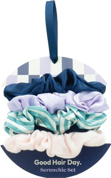 Designer-Brands-Good-Hair-Day-Scrunchie-Set-In-The-Navy on sale