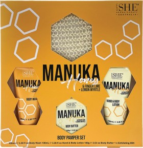 SHE+Manuka+Honey+%26amp%3B+Finger+Lime+%2B+Lemon+Myrtle+Body+Pamper+Gift+Set