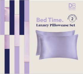 Designer-Brands-Bed-Time-Luxury-Pillowcase-Set-Lilac-Frost on sale