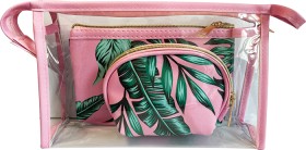 Cosmetic-Bag-3-Piece-Set-Pink on sale