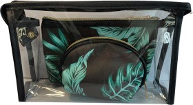 Cosmetic-Bag-3-Piece-Set-Black on sale