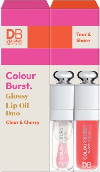 Designer+Brands+Colour+Burst+Glossy+Lip+Oil+Tear+%26amp%3B+Share+Duo