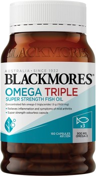 Blackmores+Omega+Triple+Super+Strength+Fish+Oil+150+Capsules%2A