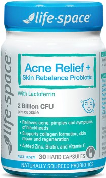 NEW+Life-Space+Acne+Relief+%2B+Skin+Rebalance+Probiotic+30+Capsules%2A