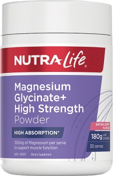 Nutra-Life+Magnesium+Glycinate%2B+High+Strength+Powder+180g%2A