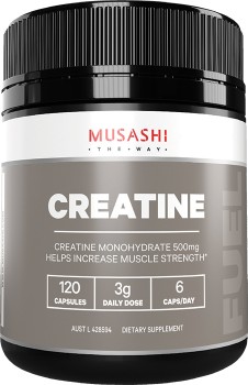 Musashi-Creatine-120-Capsules on sale