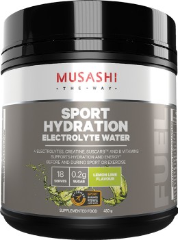 Musashi+Sport+Hydration+Electrolyte+Water+Lemon+Lime+Flavour+450g%2A