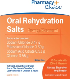 Pharmacy-Choice-Oral-Rehydration-Salts-10-Sachets on sale