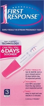 First-Response-Instream-Pregnancy-Test-3-Pack on sale