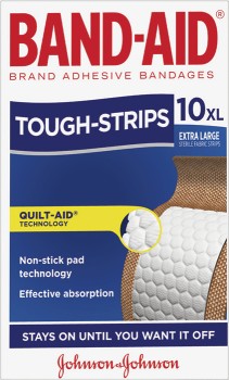 Band-Aid+Tough+Strips+XL+10+Pack