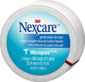 Nexcare+Micropore+Tape+White+25mm+x+9.1m