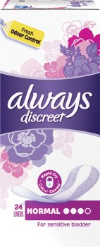 Always+Discreet+Liners+Normal+24+Pack