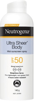 Neutrogena+Ultra+Sheer+Body+SPF50+Spray+140g%26Omega%3B