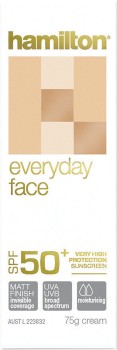 Hamilton+Everyday+Face+Sunscreen+SPF50%2B+75g%26Omega%3B