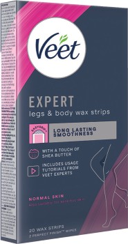 Veet+Expert+Cold+Wax+Strips+Legs+%26amp%3B+Body+20+Pack