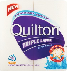 Quilton-Triple-Layer-Paper-Towel-2-Pack on sale