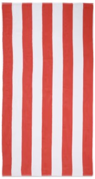 Cotton-Terry-Beach-Towel-Coral on sale