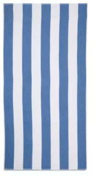 Cotton+Terry+Beach+Towel+-+Blue