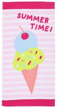 Cotton-Velour-Terry-Beach-Towel-Ice-Cream on sale