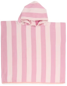 Cotton-Kids-Hooded-Turkish-Beach-Towel-Pink on sale