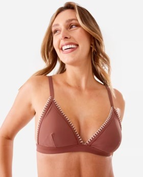 Crafted-Cross-Back-Triangle-Bikini-Top on sale