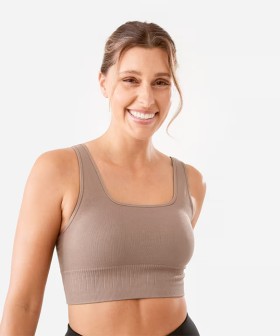 Active-Womens-Medium-Impact-Seamfree-Square-Neck-Crop-Top on sale